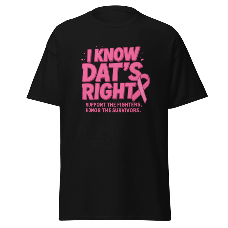 I know Dat's right Breast Cancer Awareness