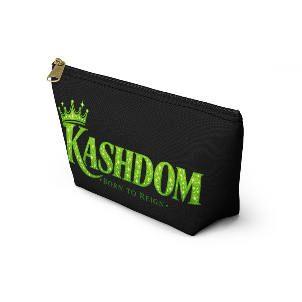 Kashdom Accessory Pouch — 'Born to Reign' Crowned Makeup & Travel Organizer