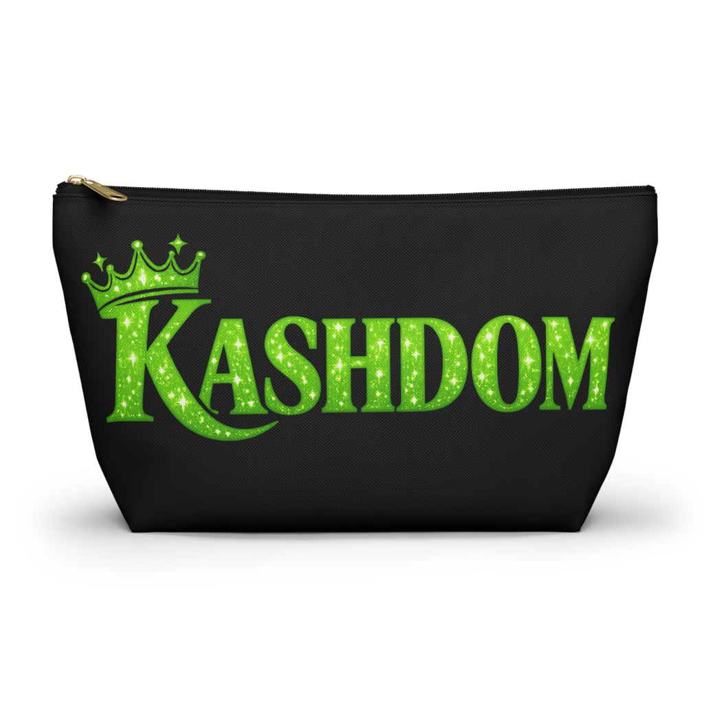 Kashdom Accessory Pouch — 'Born to Reign' Crowned Makeup & Travel Organizer