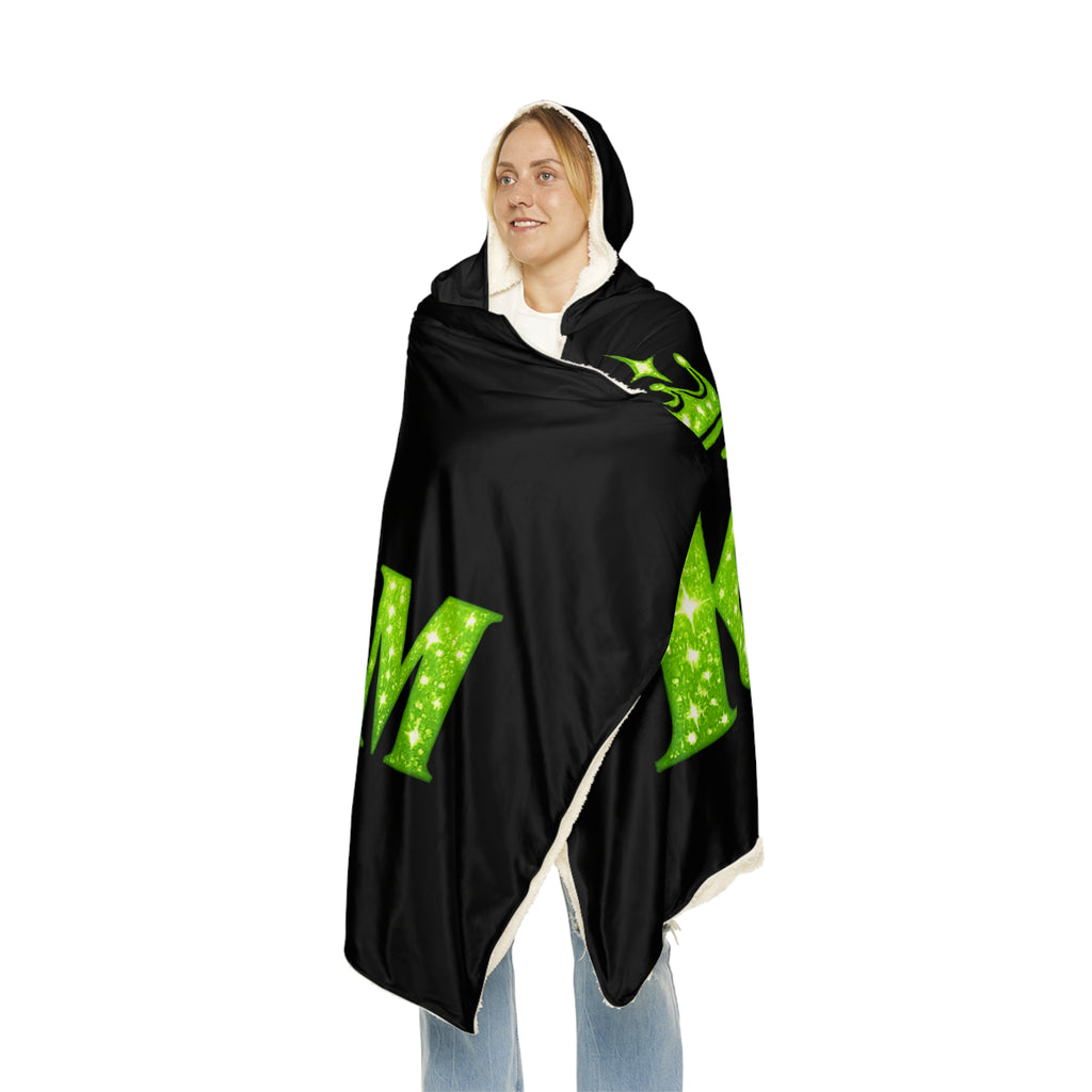 Kashdom Hooded Blanket – 'Kashdom Born to Reign' Cozy Sherpa Throw