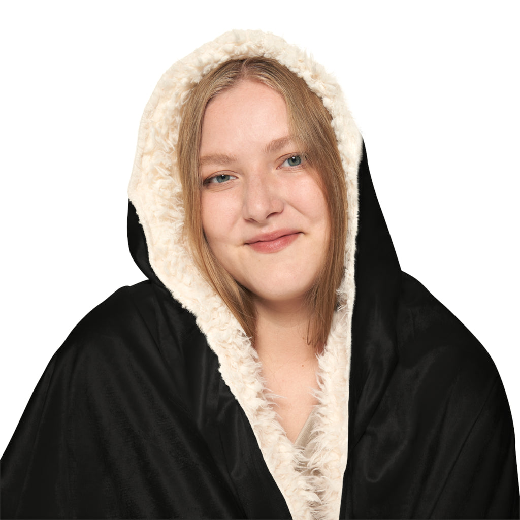 Kashdom Hooded Blanket – 'Kashdom Born to Reign' Cozy Sherpa Throw