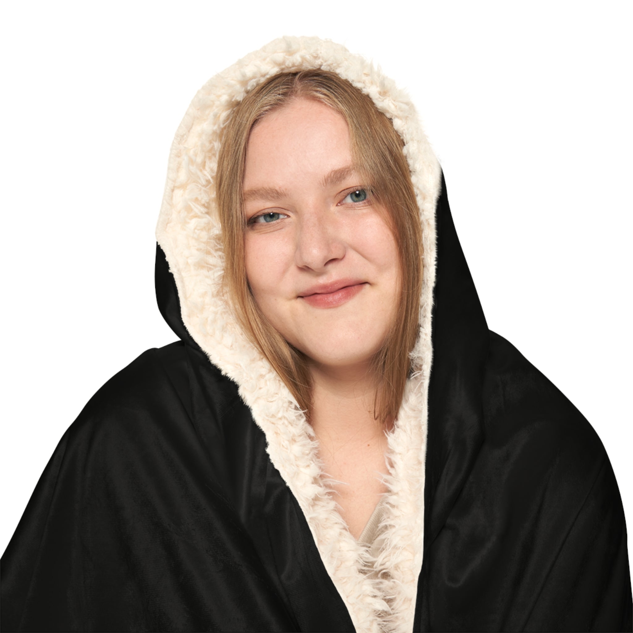 Kashdom Hooded Blanket – 'Kashdom Born to Reign' Cozy Sherpa Throw