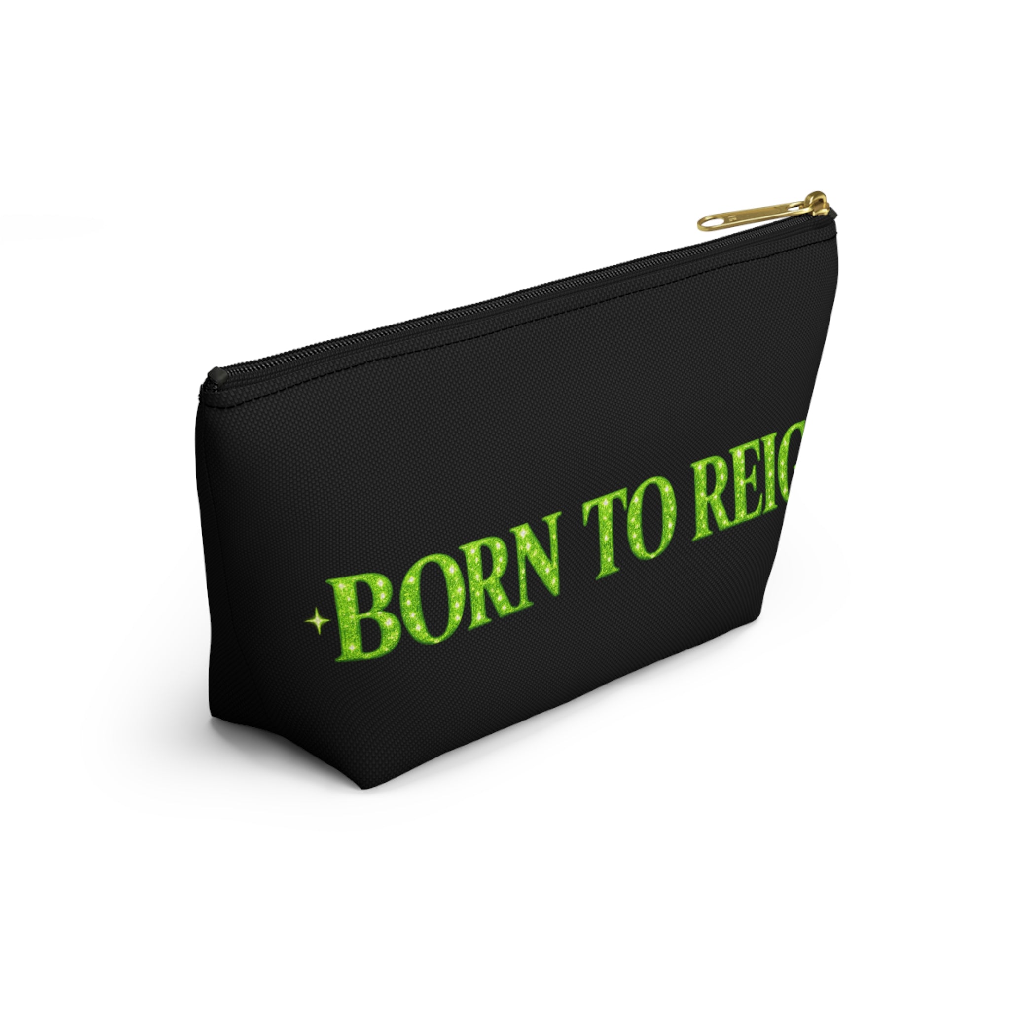 Kashdom Accessory Pouch — 'Born to Reign' Crowned Makeup & Travel Organizer
