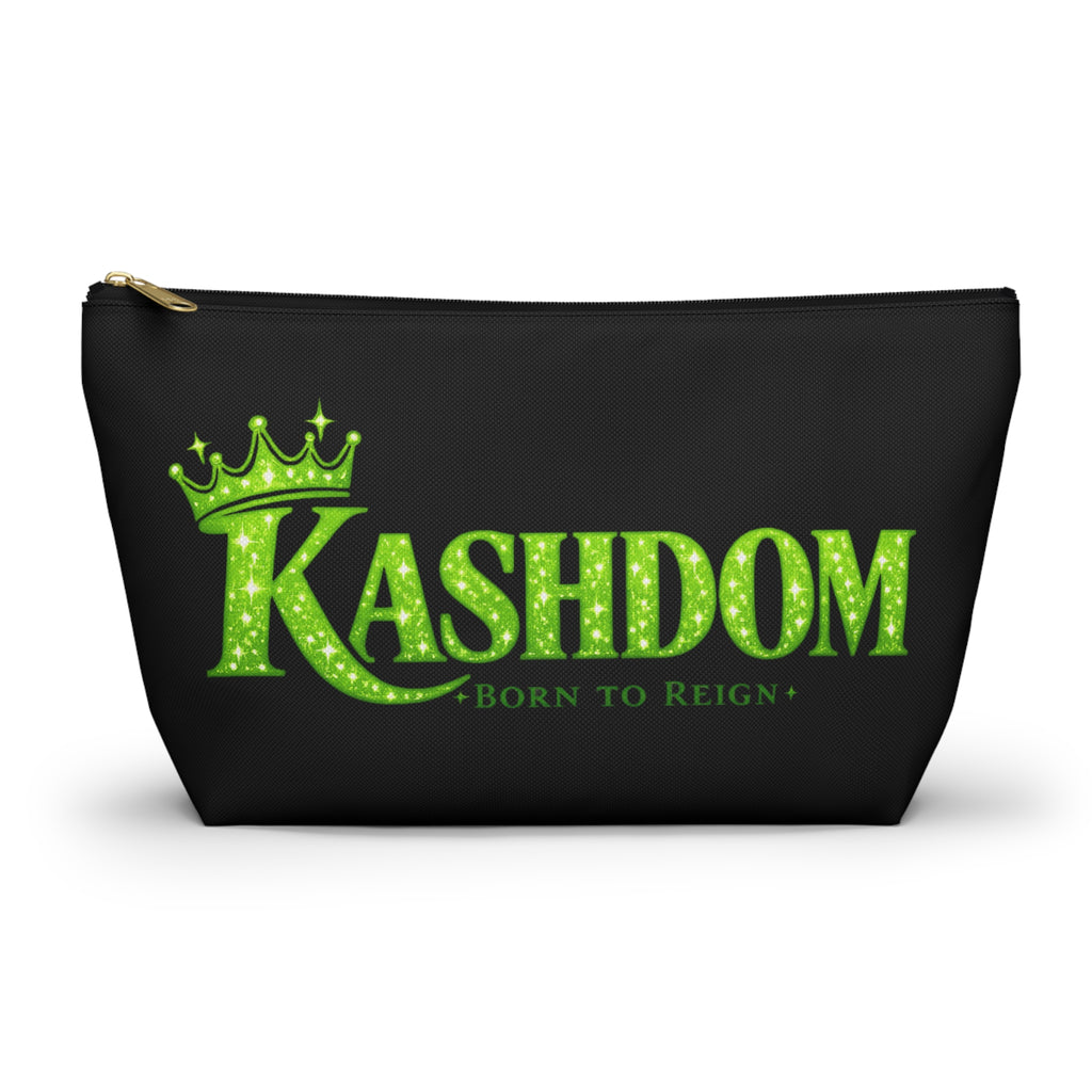 Kashdom Accessory Pouch — 'Born to Reign' Crowned Makeup & Travel Organizer