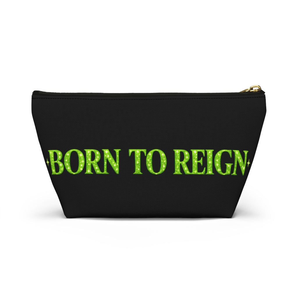 Kashdom Accessory Pouch — 'Born to Reign' Crowned Makeup & Travel Organizer