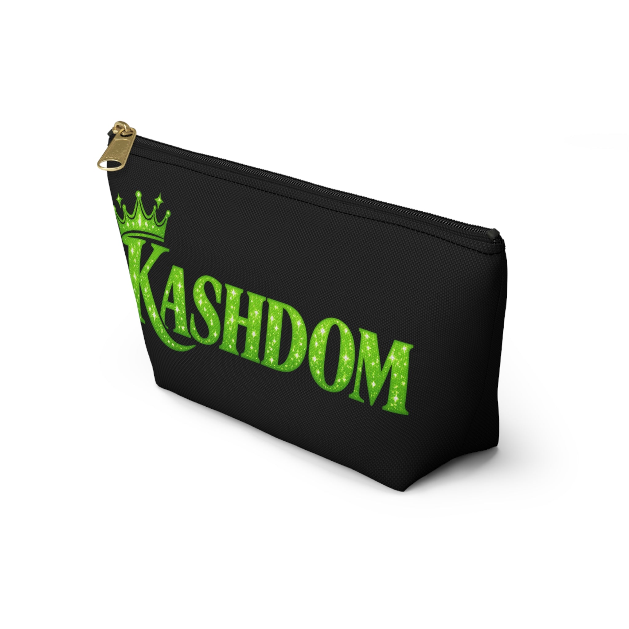 Kashdom Accessory Pouch — 'Born to Reign' Crowned Makeup & Travel Organizer