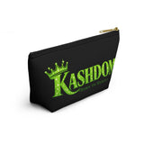 Kashdom Accessory Pouch — 'Born to Reign' Crowned Makeup & Travel Organizer