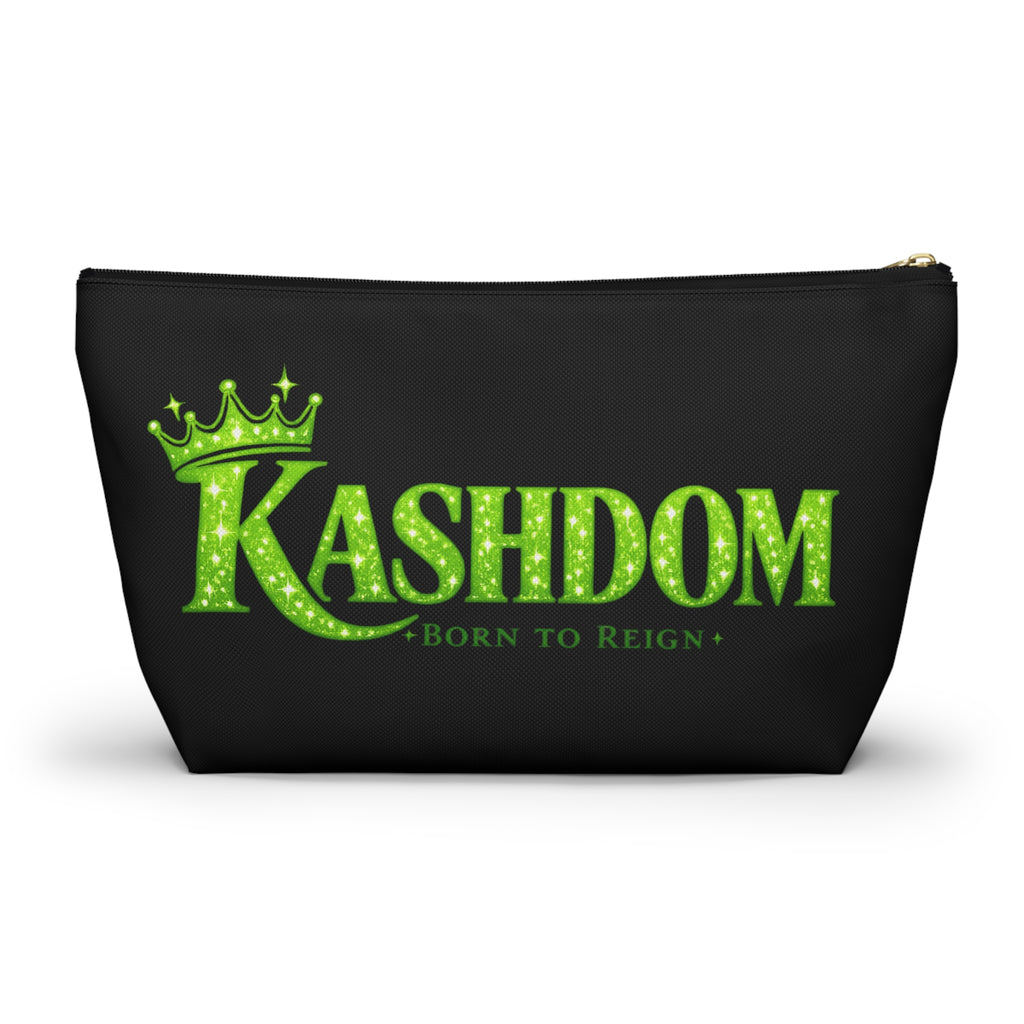 Kashdom Accessory Pouch — 'Born to Reign' Crowned Makeup & Travel Organizer