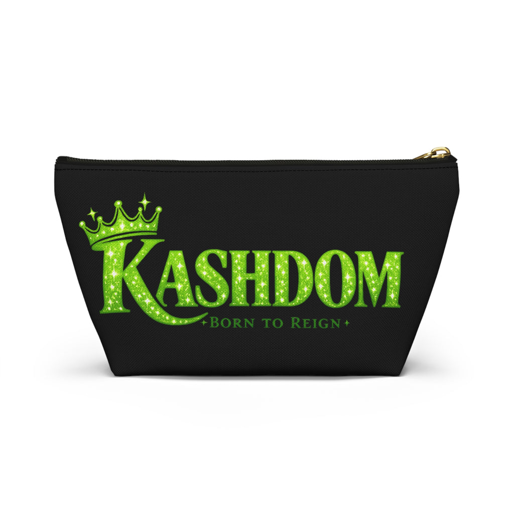 Kashdom Accessory Pouch — 'Born to Reign' Crowned Makeup & Travel Organizer