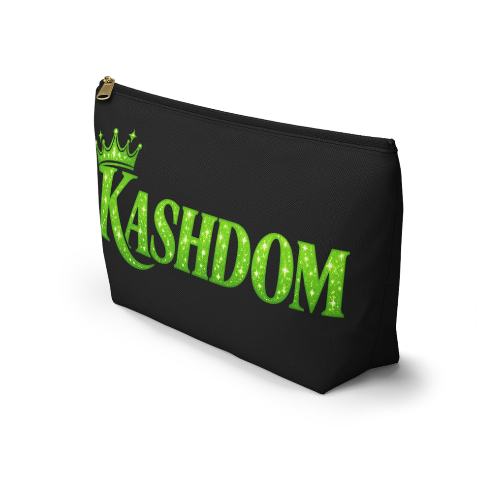 Kashdom Accessory Pouch — 'Born to Reign' Crowned Makeup & Travel Organizer