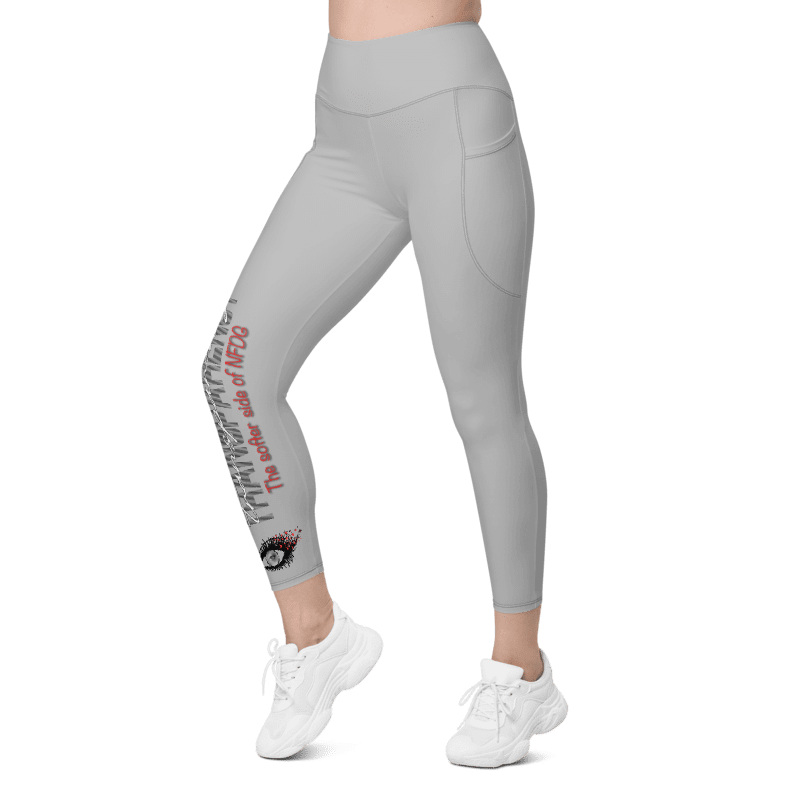 Red Stars Transparency Leggings with pockets