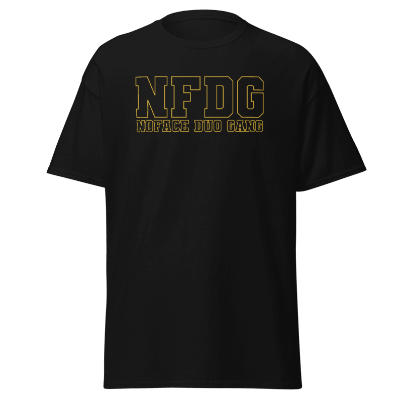 BLACK AND GOLD NFDG TSHIRT UNISEX