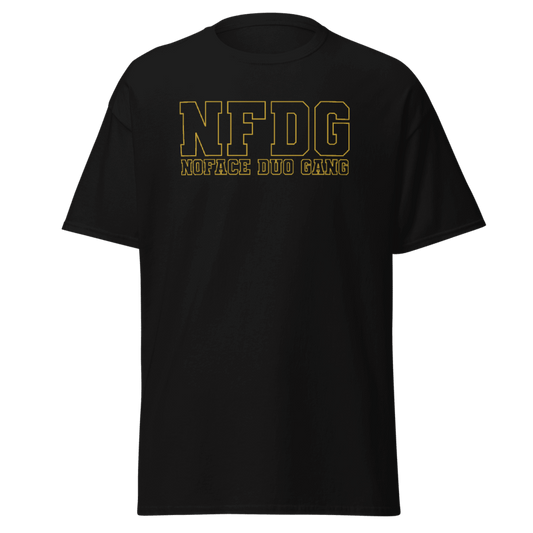 BLACK AND GOLD NFDG TSHIRT UNISEX