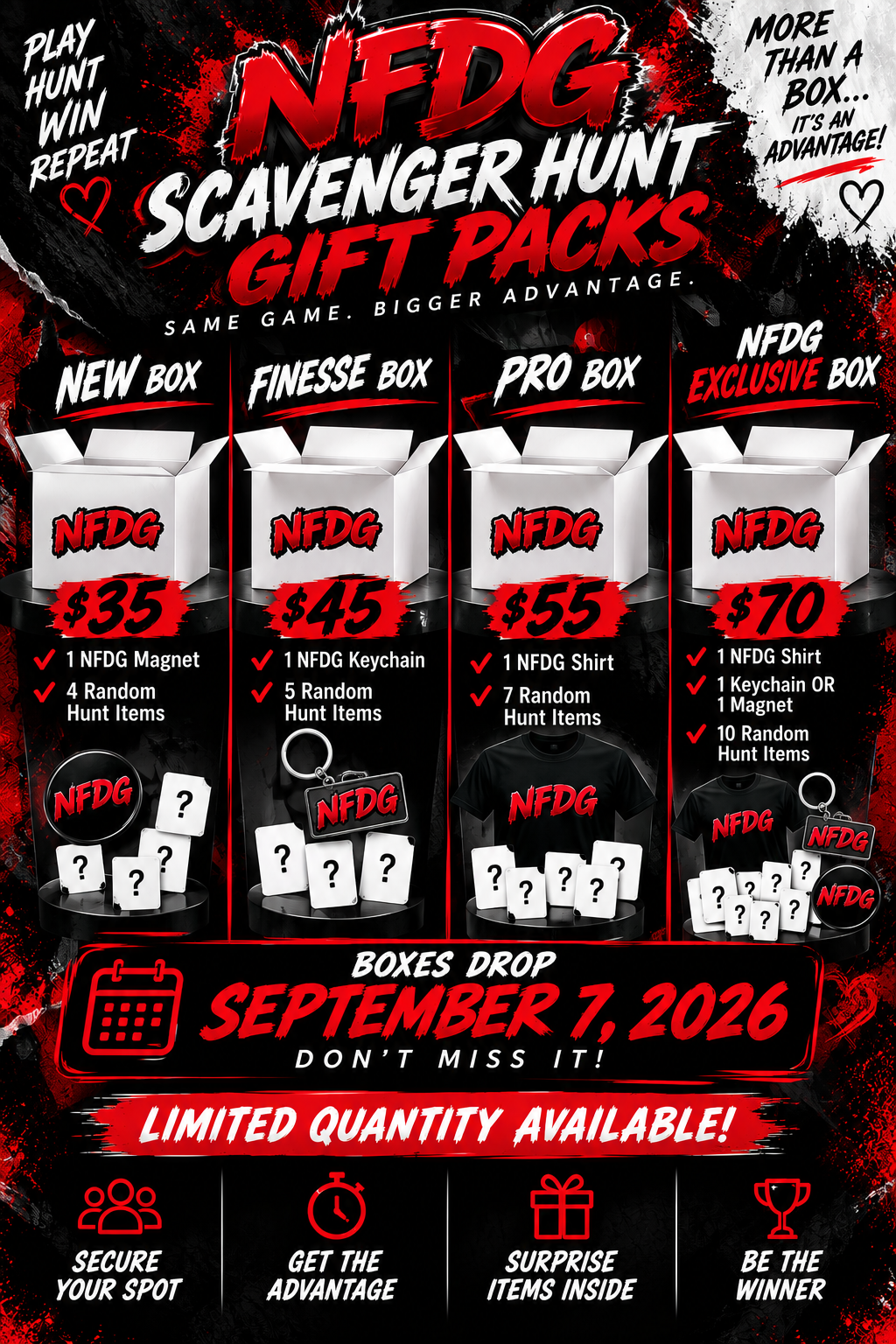 NFDG Scavenger Hunt Game Packs