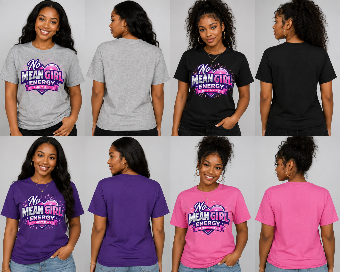 No Mean Girl Energy – Personalized Unisex T-Shirt | Transparency by SheReady