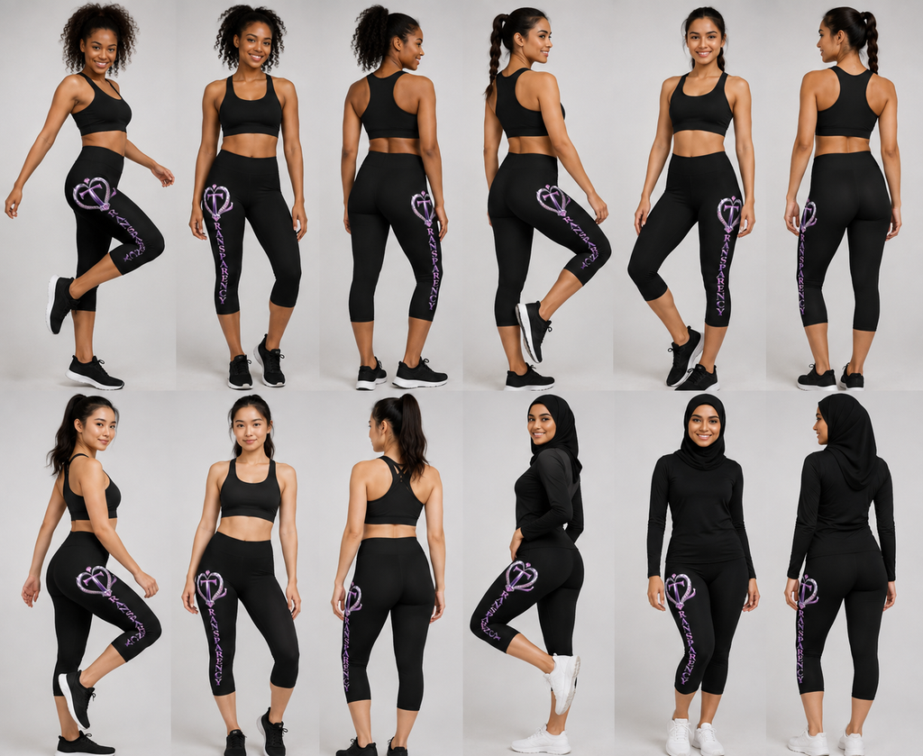 Transparency Capri Leggings