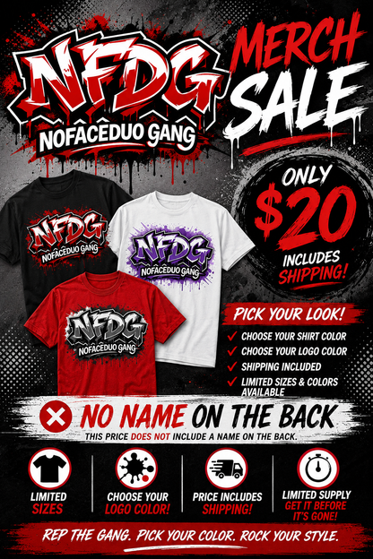 NFDG Inventory NO NAME ON THE BACK
